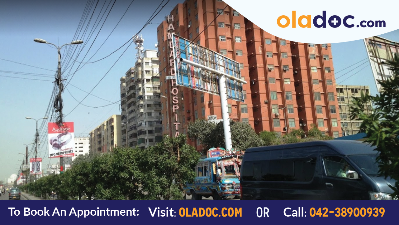 Front View of Taj Medical Complex Karachi